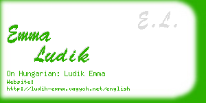 emma ludik business card